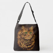 Sac Ajustable belle tabby à cheveux longs imprimé chat (Dos)
