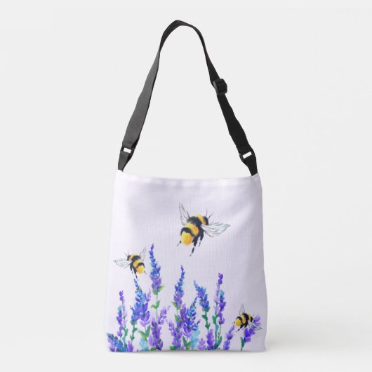 Sac Ajustable Belles fleurs de printemps et les abeilles volent (Dos)