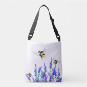 Sac Ajustable Belles fleurs de printemps et les abeilles volent (Devant)