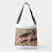 Sac Ajustable berger allemand noir et feu complet (Devant)