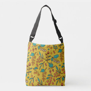 Sac Ajustable Berries sur branches, motif naturel sans soudure.