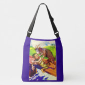 Sac Ajustable billy chèvre gruff et troll print (Devant)