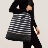 Sac Ajustable Black and White Striped - Customize (De près)