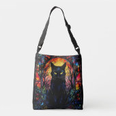 Sac Ajustable Black Cat Vitrail Rouge Éffrayant (Dos)
