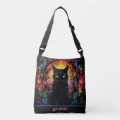 Sac Ajustable Black Cat Vitrail Rouge Éffrayant (Devant)