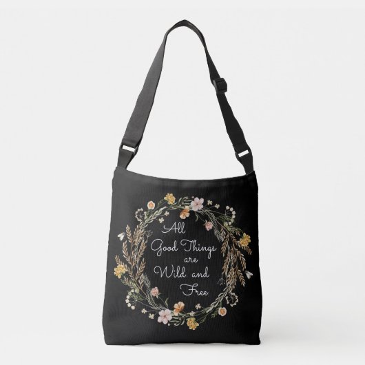Sac Ajustable Black Wild and Free Cross Body Fourre-tout (Devant)
