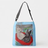 Sac Ajustable Blackie et Whitie sur un radeau (Dos)