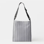 Sac Ajustable blanc avec des rayures noires (Dos)