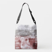 Sac Ajustable Blanc Gris Bourgogne Rustique Moderne Abstrait Nr5 (Dos)