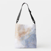 Sac Ajustable Bleu Abstrait, Taupe et Or (Dos)
