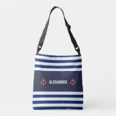 Sac Ajustable Bleu blanc de la marine marine (Dos)