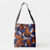 Sac Ajustable bleu blanc équipe couleurs basketball coach (Dos)