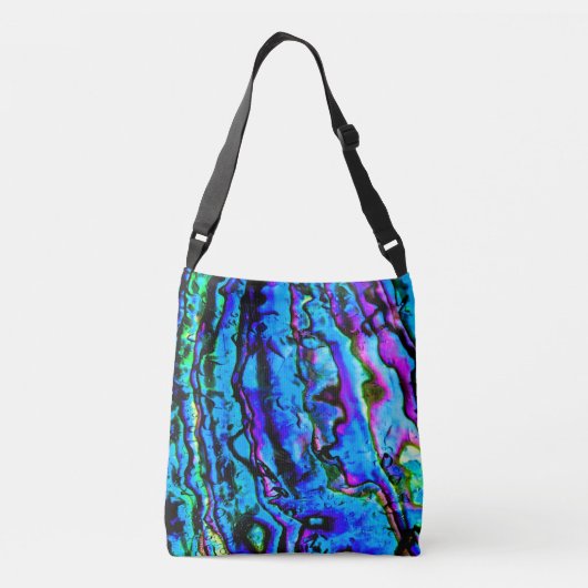 Sac Ajustable Bleu bleu vert pourpre marbré magnifique (Dos)