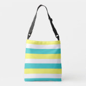Sac Ajustable Bleu d'Aqua, jaune citron et blanc (Dos)