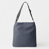 Sac Ajustable Bleu de marine moderne et plum rayé (Dos)