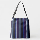 Sac Ajustable Bleu et pourpre Abstrait rayures (Dos)