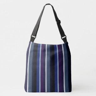 Sac Ajustable Bleu et pourpre Abstrait rayures