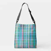 Sac Ajustable Bleu et vert rugueux motif (Dos)