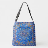 Sac Ajustable Bleu géométrique perse turquoise motif du milieu d (Dos)