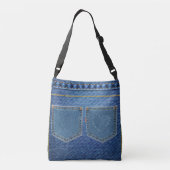 Sac Ajustable Bleu Jeans Look (Dos)