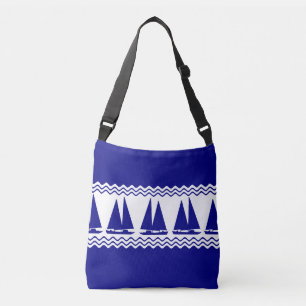Sac Ajustable Bleu Nautique Voilier Côtière Stripes