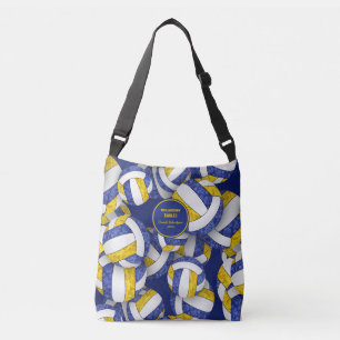Sac Ajustable bleu or équipe couleurs volley-ball nom de l'entra
