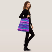 Sac Ajustable Bleu, rose et bleu Abstrait (Sur le modèle)