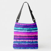 Sac Ajustable Bleu, rose et bleu Abstrait (Devant)