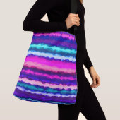 Sac Ajustable Bleu, rose et bleu Abstrait (De près)