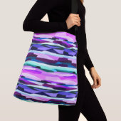 Sac Ajustable Bleu, rose et bleu Abstrait (De près)