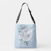 Sac Ajustable Bleu Roses de dragon blanc (Dos)