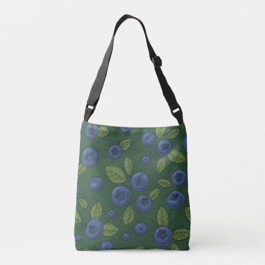 Sac Ajustable Bleus sur vert foncé (Dos)