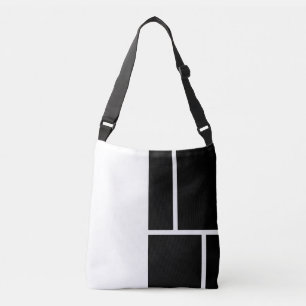 Sac Ajustable Bloc de couleur d'inspiration Mondrian noir et bla