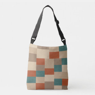 Sac Ajustable Bloc géométrique Abstrait moderne en Turquoise et