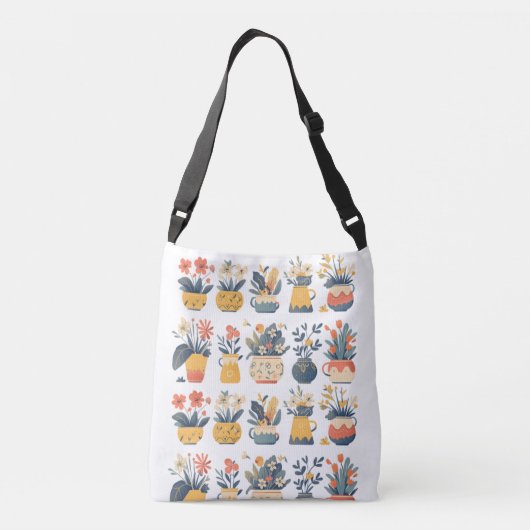 Sac Ajustable Blooms Whimsical dans des pots vibrants (Dos)