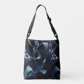 Sac Ajustable Blue Abstract Minimalist Crossbody bag (Dos)