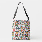 Sac Ajustable Boho Butterflies : Motif en papier peint sans cout (Dos)