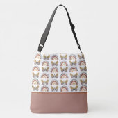 Sac Ajustable Boho Chic Butterfly Rainbow Nom du Motif Baby (Dos)