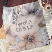 Sac Ajustable Boho Chic Florals Feuilles Nom bébé