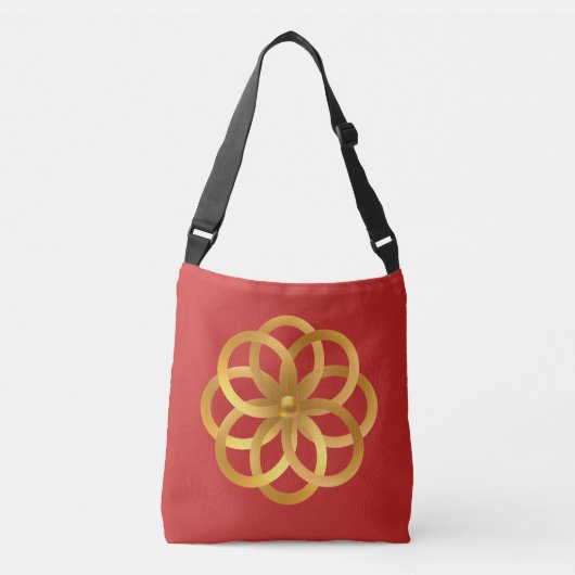 Sac Ajustable Boho Chic Mandala Doré (Devant)
