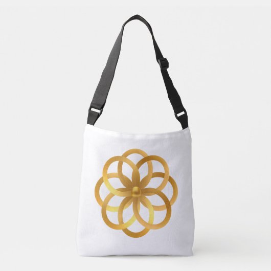 Sac Ajustable Boho Chic Mandala Doré (Devant)