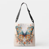 Sac Ajustable Boho Floral Blossom Butterfly Meadow Aquarelle (Dos)