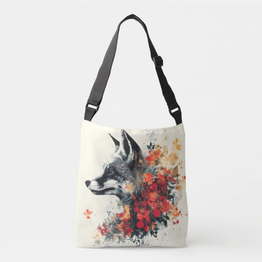 Sac Ajustable Boho Floral Fox Faune Nature (Devant)