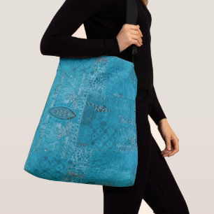 Sac Ajustable Boho Fourre-tout Turquoise