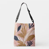 Sac Ajustable Boho rose vif Feuilles Collection moderne (Dos)