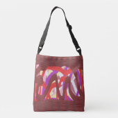 Sac Ajustable Bois de terre brun profond avec violet rouge (Dos)
