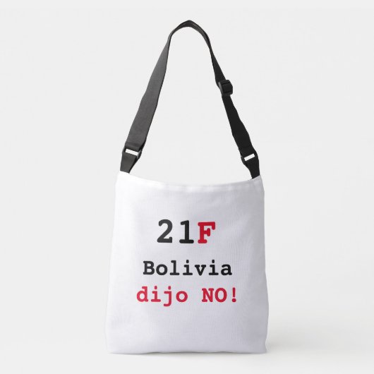 Sac Ajustable Bolsa Bolivia dijo NO (Devant)