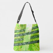 Sac Ajustable Bolsa verde amarelado com riscos e traços 'bambu' (Dos)