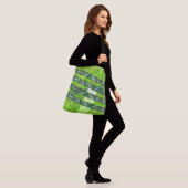Sac Ajustable Bolsa verde amarelado com riscos e traços 'bambu' (Sur le modèle)