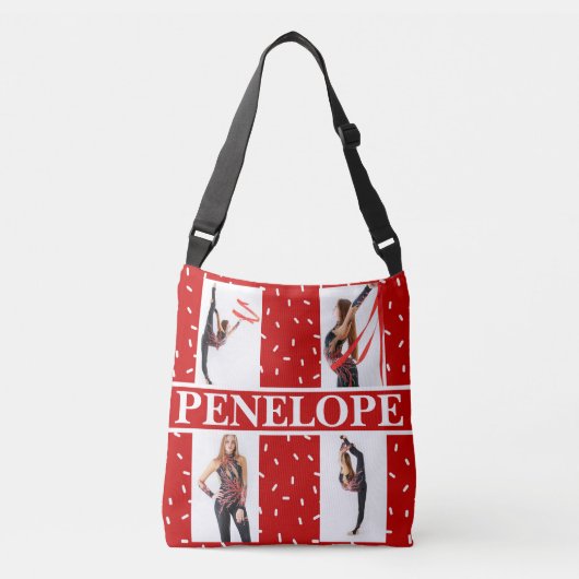 Sac Ajustable Bonbons de Noël Saupoudrer 4 Photo Collage (Devant)